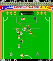 une photo d'Ã©cran de Exciting Soccer sur Arcade